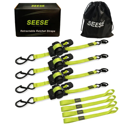 Sturdy Retractable Ratchet Straps