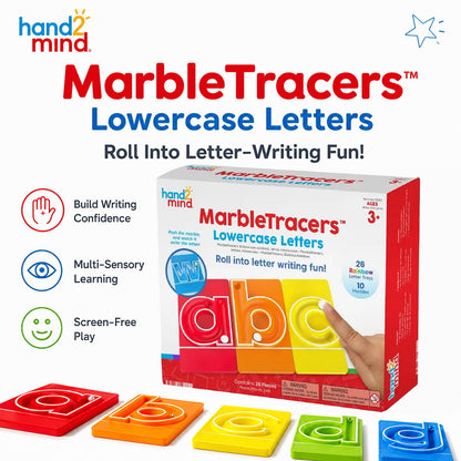 🔤Trazadores de Mármol - Letras Minúsculas🌀¡A Rodar hacia la Diversión de Escribir Letras!🎁Guía de Actividades Incluye Poema de Formación de Letras GRATIS