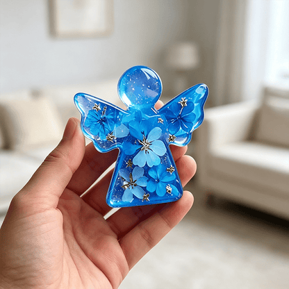 🪽Forget Me Not Dried Flower Angel Keepsake - Timeless Gift for Remembrance, Comfort & Hope