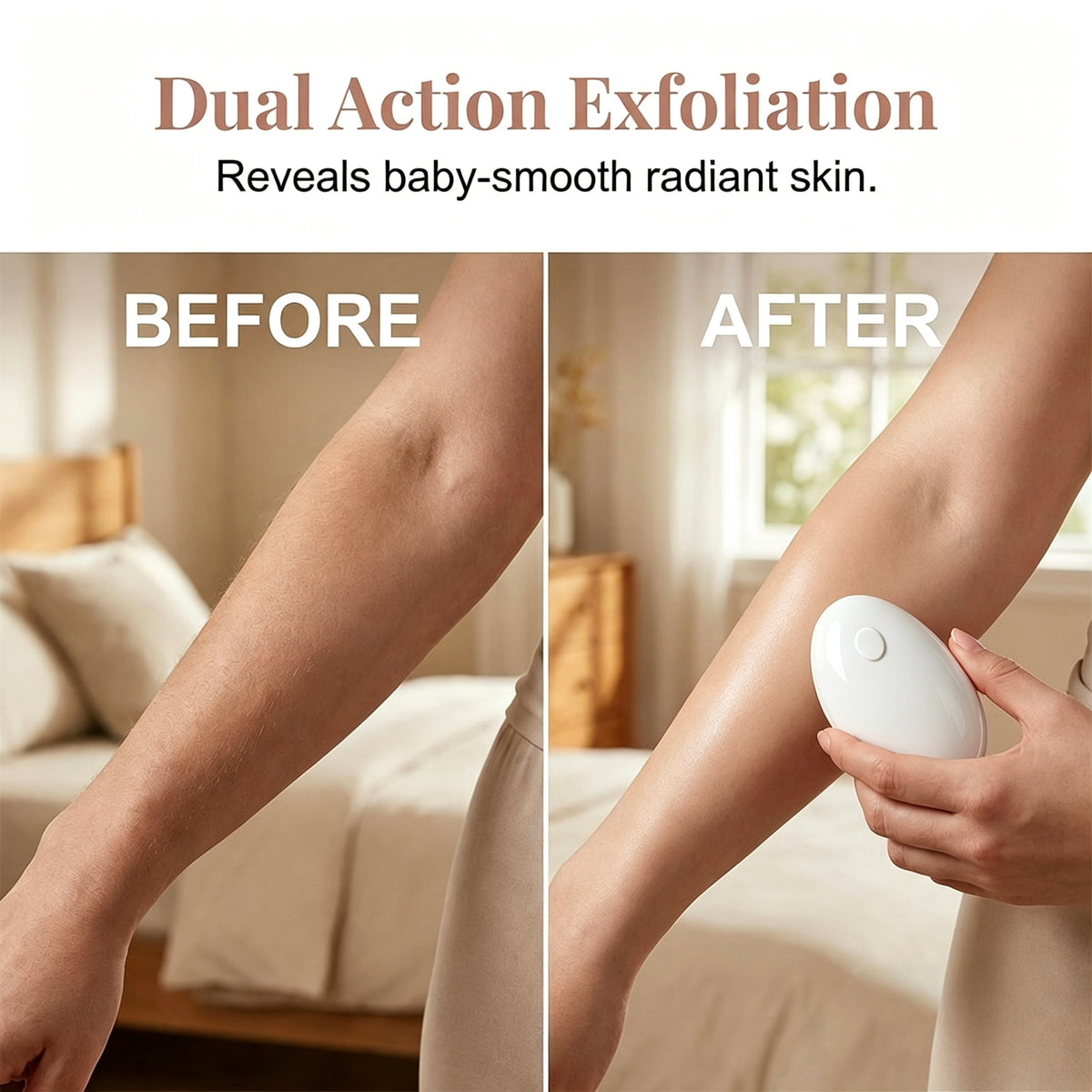 ✨49% OFF NOW! Palm‑Fit Hair Eraser for Quick At‑Home Grooming, Painless Crystal Hair Remover, Eco‑Friendly Reusable Physical Hair Removal Tool for Legs, Arms & Body