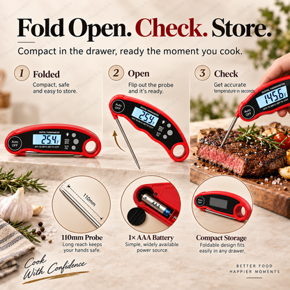 Instant-Read Digital Meat Thermometer