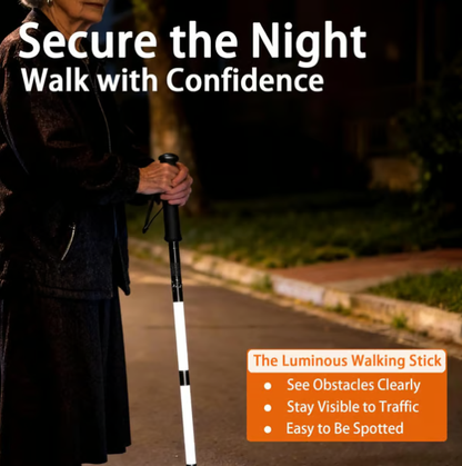 Light-up hiking sticks