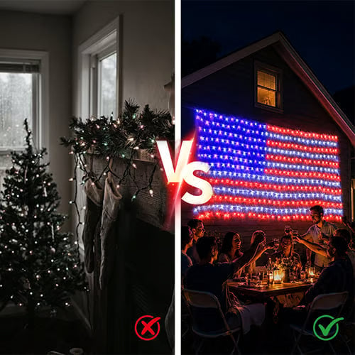 420 LED Flag String Lights