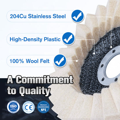 🎁 50% Off for a Limited Time 🎁 ✨ Wool Felt Flap-Style Polishing Disc