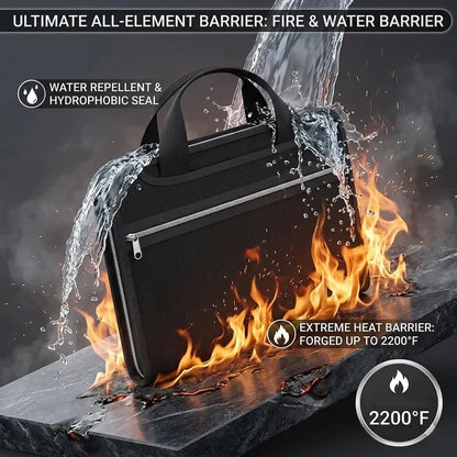 🔥 Fire-Resistant Document Organizer Bag – Large Capacity A4 File Storage Case