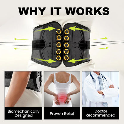 🧍✨ Adjustable Lower Back Support Belt – Breathable Everyday Waist Support
