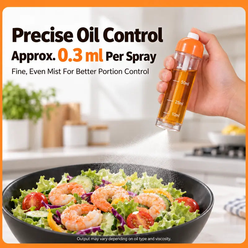 Buy 1  Get 1 Free 🧂 Refillable Cooking Oil Sprayer – Olive Oil Spray Bottle with Nozzle at the Base 🧂