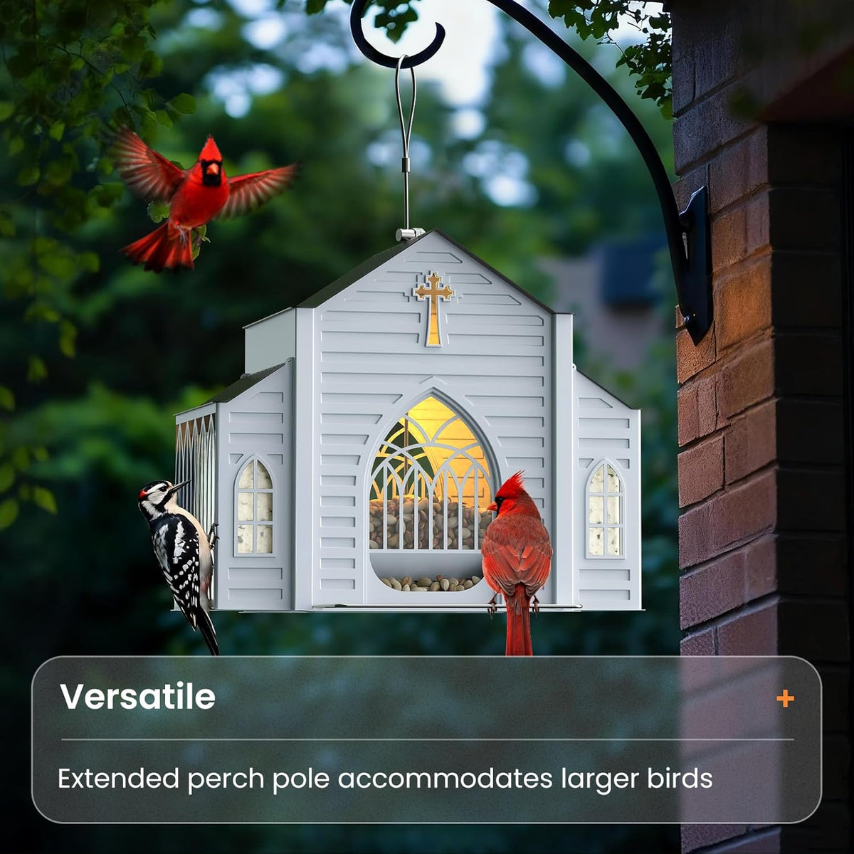 ✝️Last Day 50% OFF-🔥Church-Shaped Solar Bird Feeder🎁