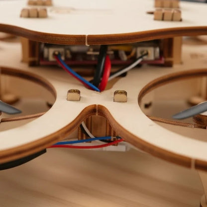 Kit de construcción de dron de madera DIY para niños