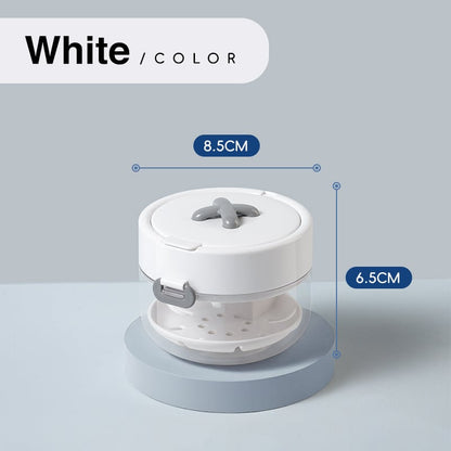 3-in-1 Leak-Proof Retainer Cleaning Case with Mirror, Drain Tray & Travel Storage