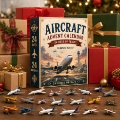✈️ Aircraft Advent Calendar 2026 | 🎄🎁24 Days of Flight with 24 Unique Miniature Airplanes, Jets & Aviation Collectibles