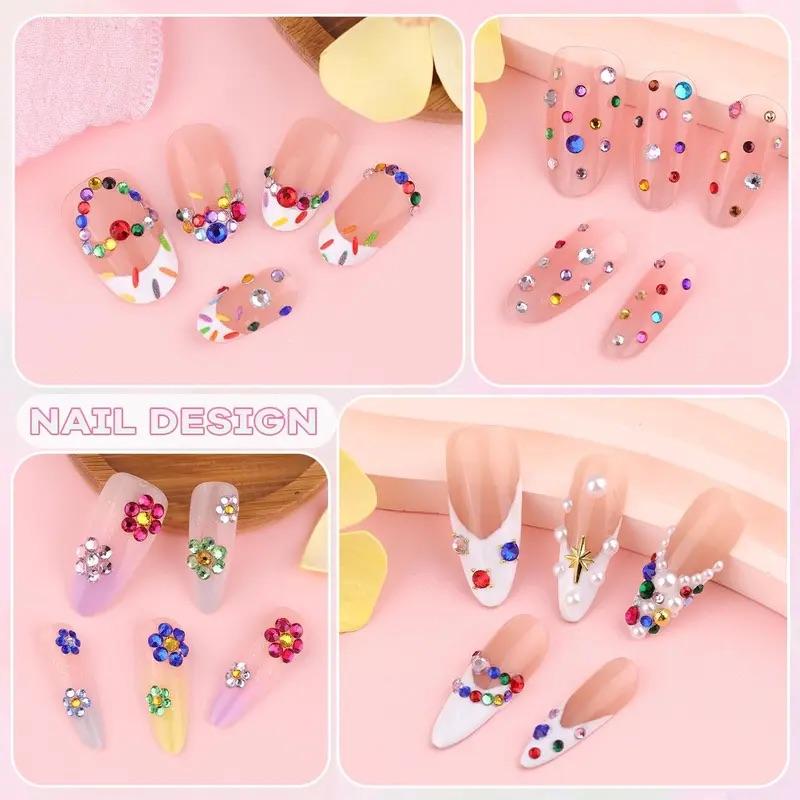 40,000 rhinestones in 40 colors, 3mm jelly-like flat bottom, sparkling set
