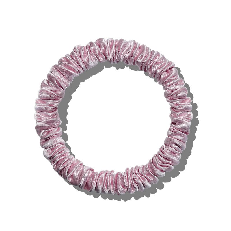 6Pcs Silk Hair Ties Small Silk Scrunchies for Women Girls Thin Skinny Hair Sleep Scrunchies No Damage