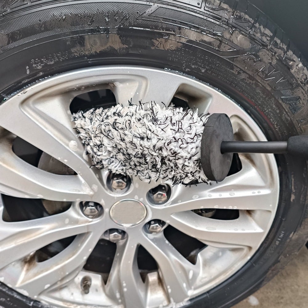 V+ Wheel Barrel Brush, Cleaning Brush for Wheels, 1 Pack