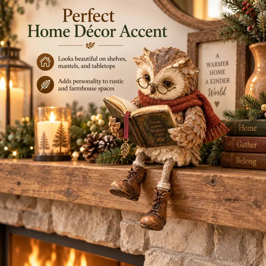 🦉Reading Owl Figurine - A Little Companion For Every Chapter