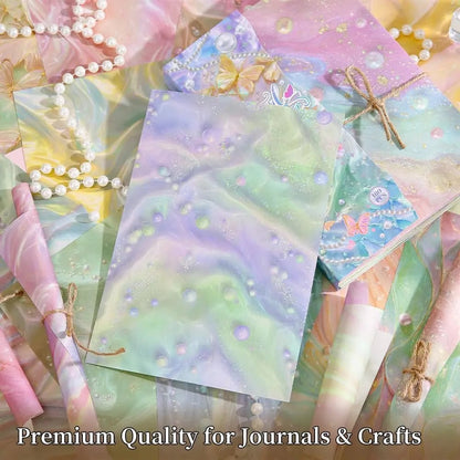 💯🎁 49% OFF-🌺160-sheet pearlescent scrapbook paper