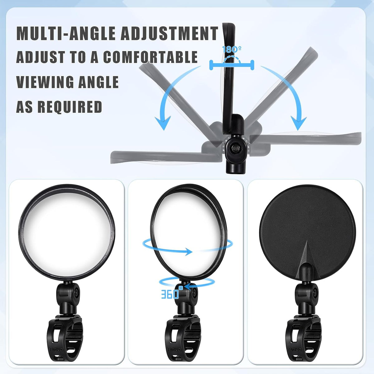 ✨Last Day 49% OFF - 2 Pcs Bike Mirror Handlebar Mount