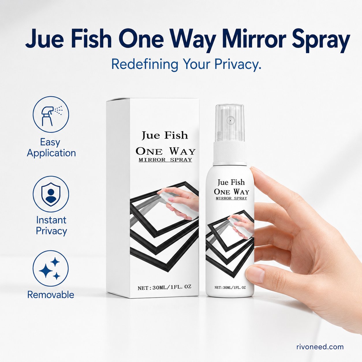 🪟  Reflective Window Spray | One-Way Mirror Privacy Shield for Home & Car