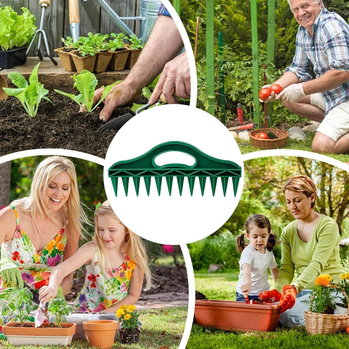 50% OFF🌱Garden Seed Spacer & Dibbler – 12-Hole Precision Planting Tool
