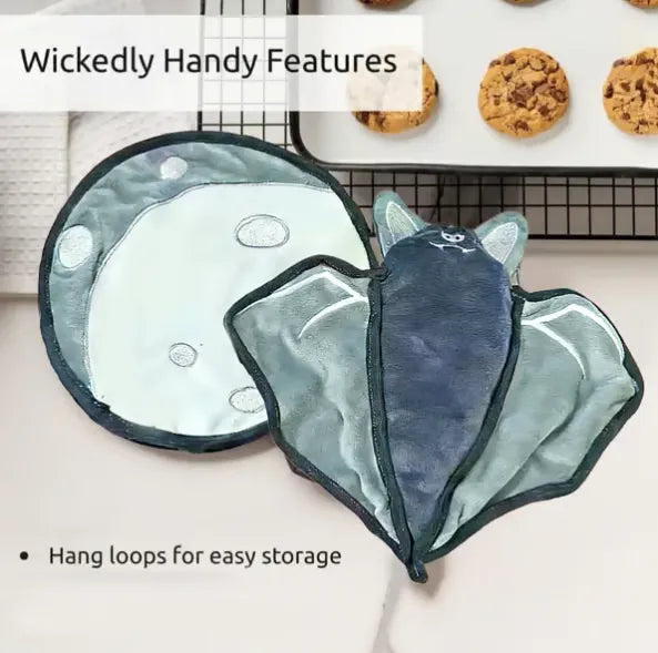🔥🦇Batlicious Oven Mitts & Pot Holders Set