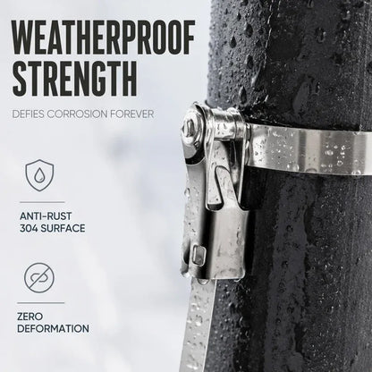🔥LAST DAY 50% OFF - 🛠️Heavy Duty Stainless Steel Cable Tie with Flip Lock Buckle