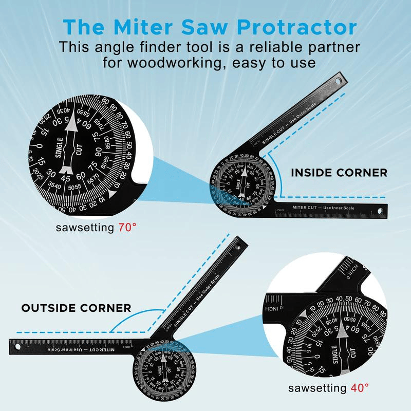 📏Aluminum Miter Saw Protractor