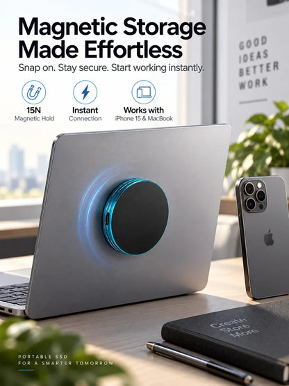 🔥C Magnetic Portable SSD – Anti-Lost External Solid State Drive