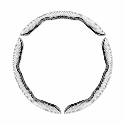 🎉Non-Slip Half Cover Car Steering Wheel Protector | Easy Clip On Installation