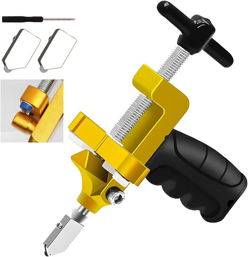 2-in-1 Professional Glass & Tile Cutter Kit with Breaking Pliers
