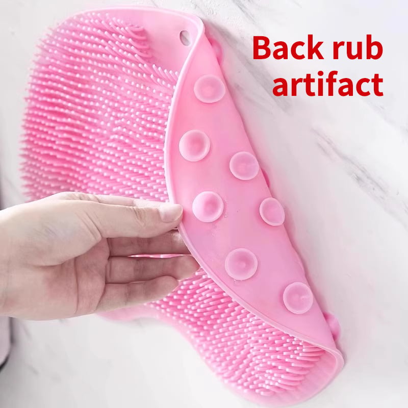 Alfombrilla de silicona para frotar pies en la ducha