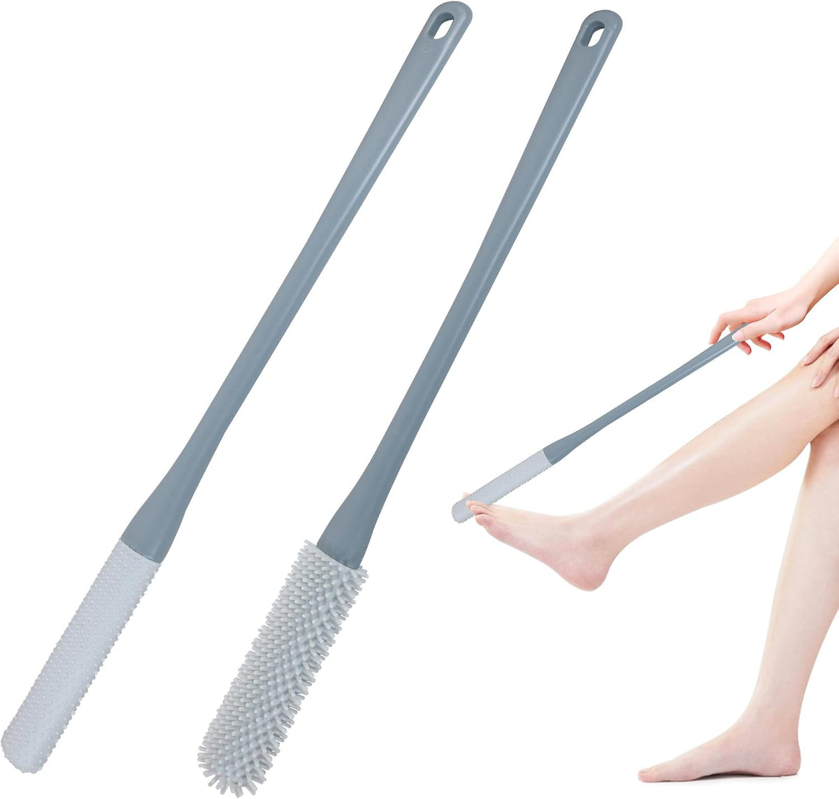 🦶Long‑Handle Silicone Foot Cleaning Brush