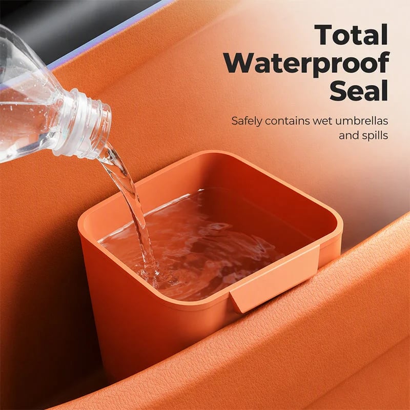 🚗49% OFF NOW! Silicone Car Door Organizer Bin, Waterproof Universal Car Door Side Storage Holder, Liquid‑Silicone Car Interior Caddy for Umbrella, Trash, Small Accessories