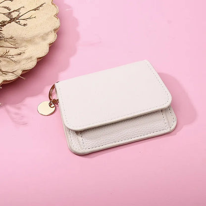 🌹Short Wallets for Women – Fashionable Card Holder with Key Ring & Coin Purse