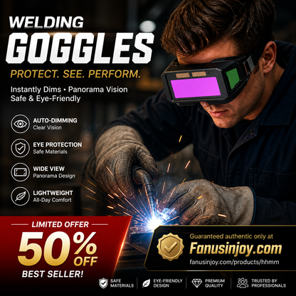 ⏳ Time-Limited 50% Off 🔥 Auto-Dimming Welding Safety Glasses — Solar Powered & Anti-Glare 👀
