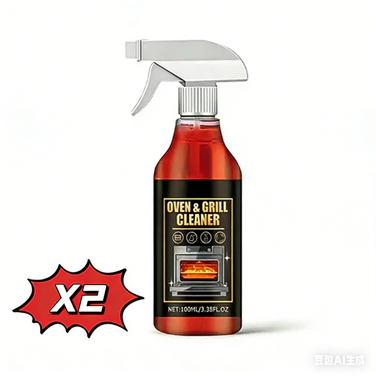 🏆Final 3 hours- BUY 1 GET 1 FREE!!⚡Oven & Grill Cleaner Spray✨