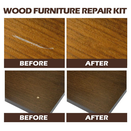 🟡🔧 10-Color Wood Furniture Repair Kit with Touch-Up Tools