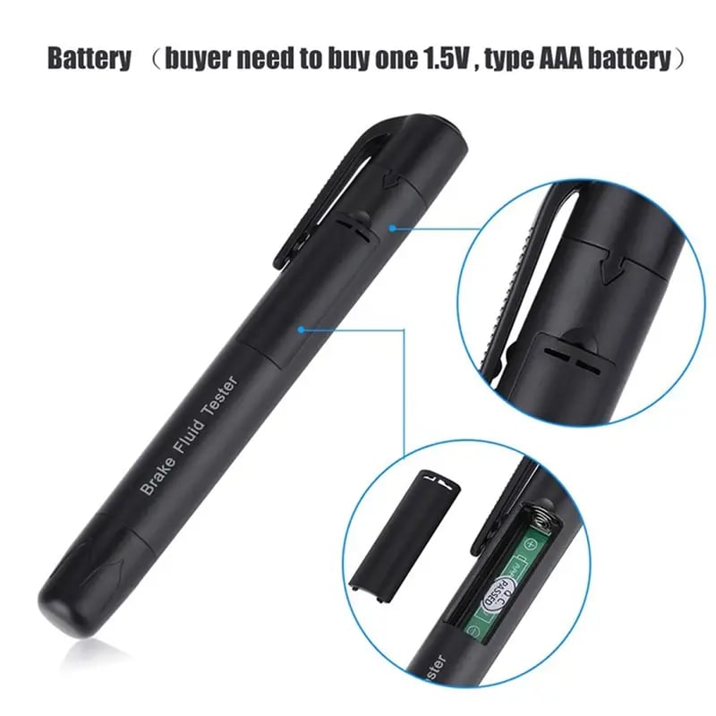 🚗 Portable Brake‐Fluid Tester Pen for DOT 3 / DOT 4 / DOT5