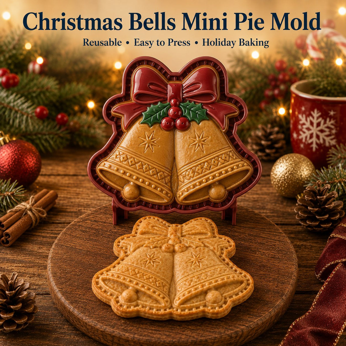 🔥Only $7.99 Last Day Promotion!✨ 🎄16-Design Christmas Mini Pie Mold Collection 🥧