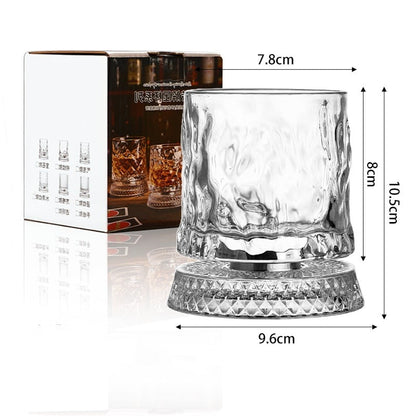 Luxury 360° Spinning Crystal Glass, elegant European-style bar supplies and gifts.