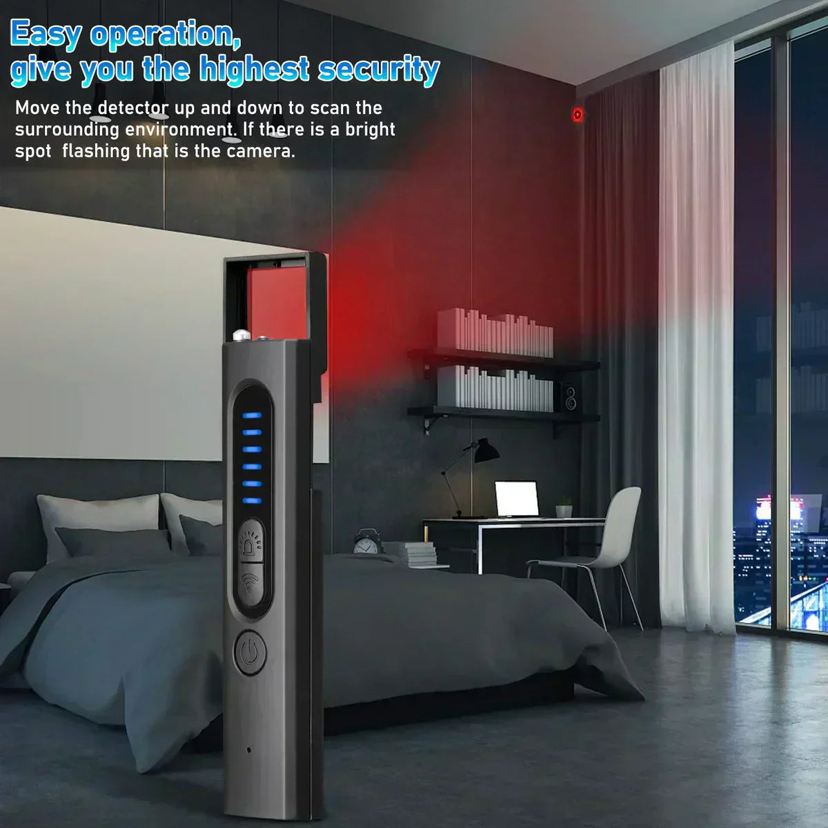 ✨ Hidden Camera & GPS Detector with 5 Search Modes and LCD Screen for Personal Protection