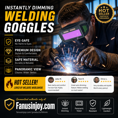 ⏳ Time-Limited 50% Off 🔥 Auto-Dimming Welding Safety Glasses — Solar Powered & Anti-Glare 👀