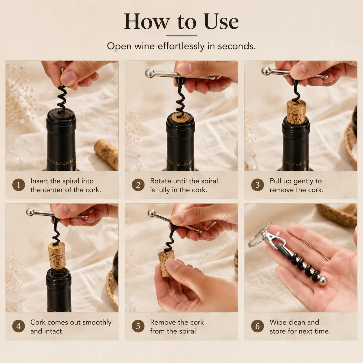 🔥 50% OFF🍾Mini Portable Pocket-Sized Wine Opener🍷