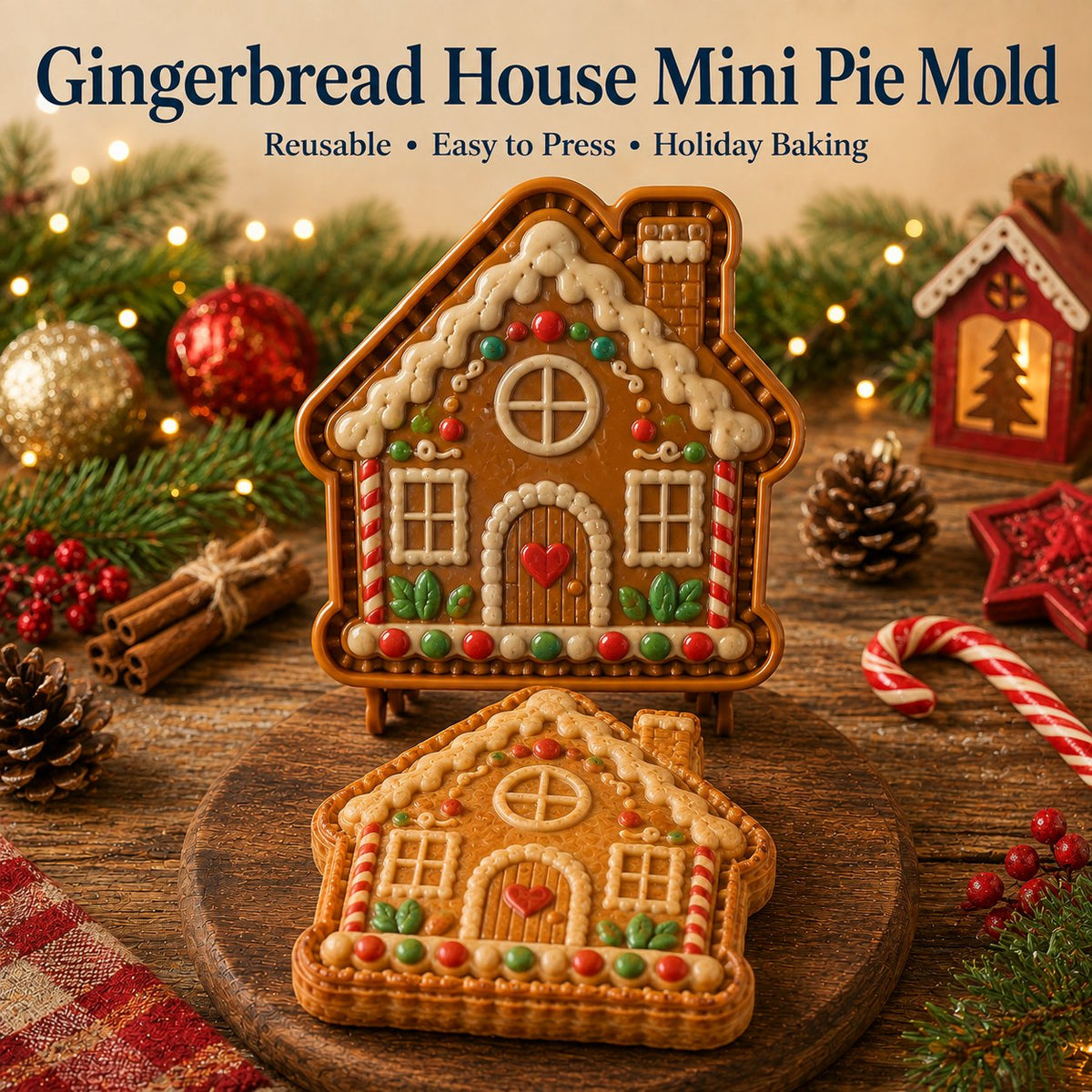🔥Only $7.99 Last Day Promotion!✨ 🎄16-Design Christmas Mini Pie Mold Collection 🥧