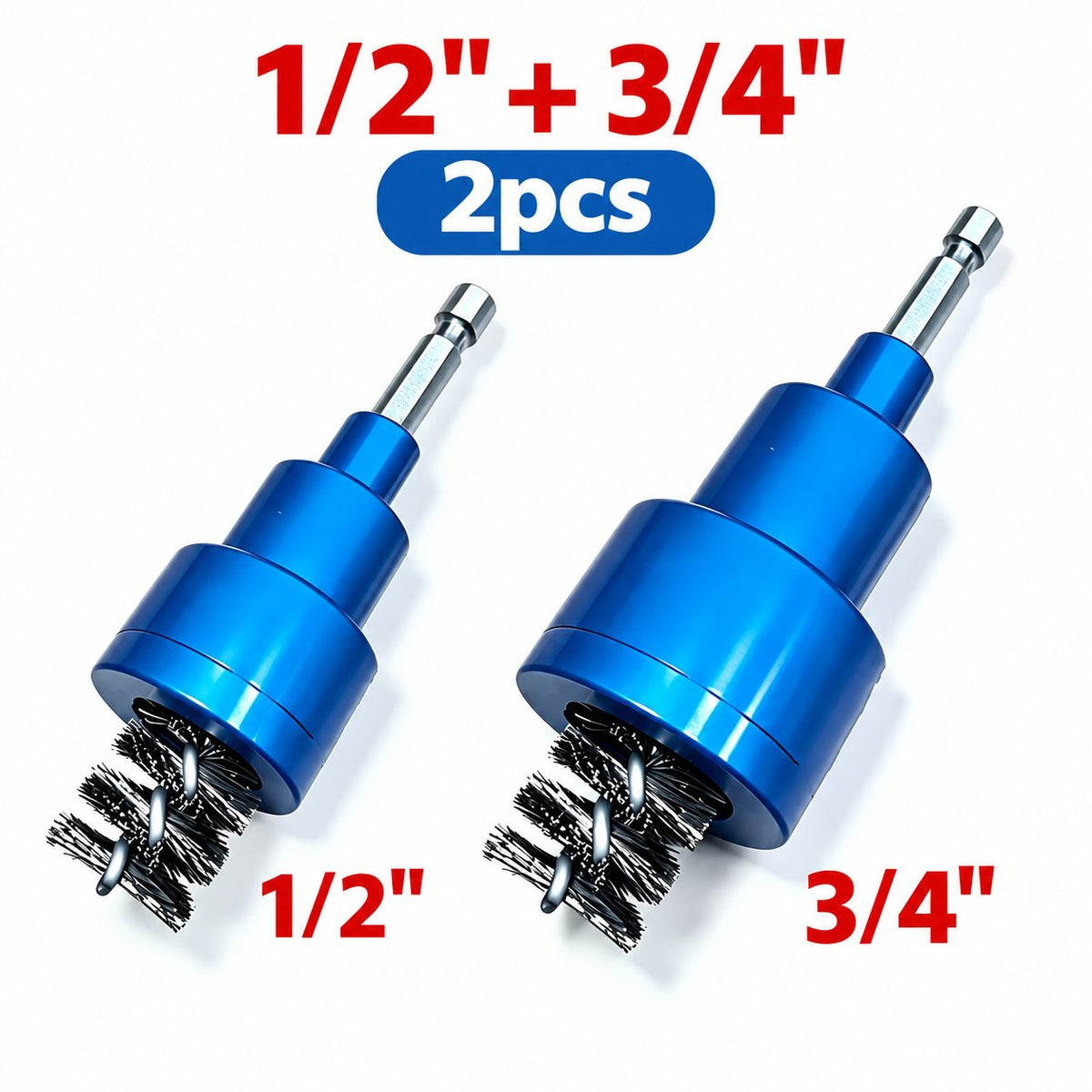 🔧 2‑in‑1 Copper Pipe & Fitting Cleaning Brush