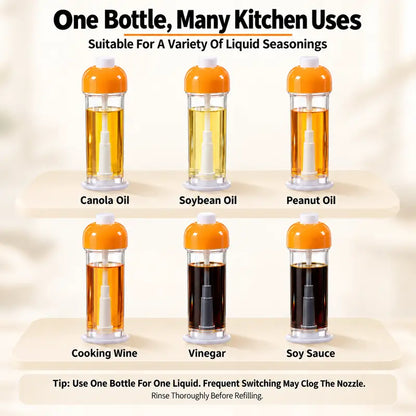 Buy 1  Get 1 Free 🧂 Refillable Cooking Oil Sprayer – Olive Oil Spray Bottle with Nozzle at the Base 🧂