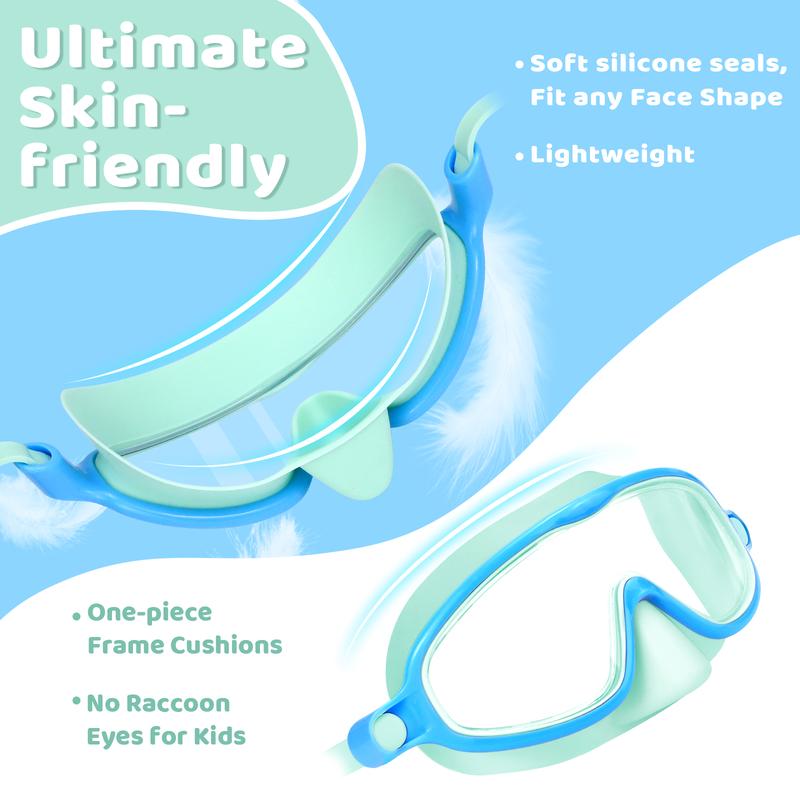 🏊‍♀️Último día, 2x1 en la compra de gafas de natación HD infantiles con marco grande, impermeables y antivaho.🏊‍♀️
