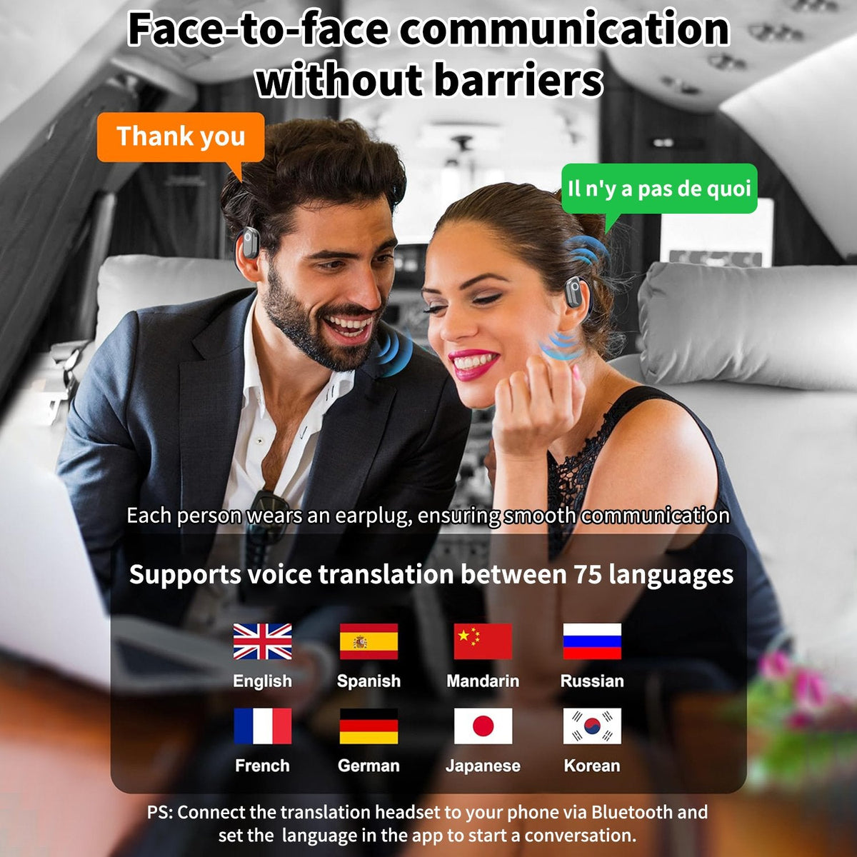 🏆#1 Best Seller ⏰Limited Time 50% OFF 💎AI Translation Wireless OWS Bluetooth5.4 Earphones (Fit iOS & Android)