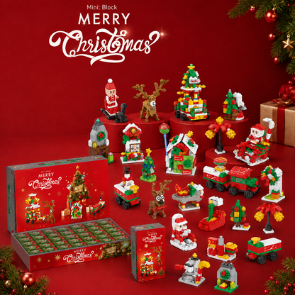 🎄 24-Day Christmas Building Blocks Advent Calendar Gift Set 🎅