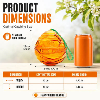 Outdoor Eco Reusable Wasp & Hornet Trap, Chemical Free Hanging Insect Catcher
