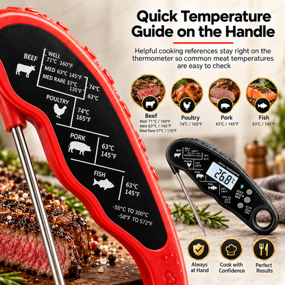 Instant-Read Digital Meat Thermometer